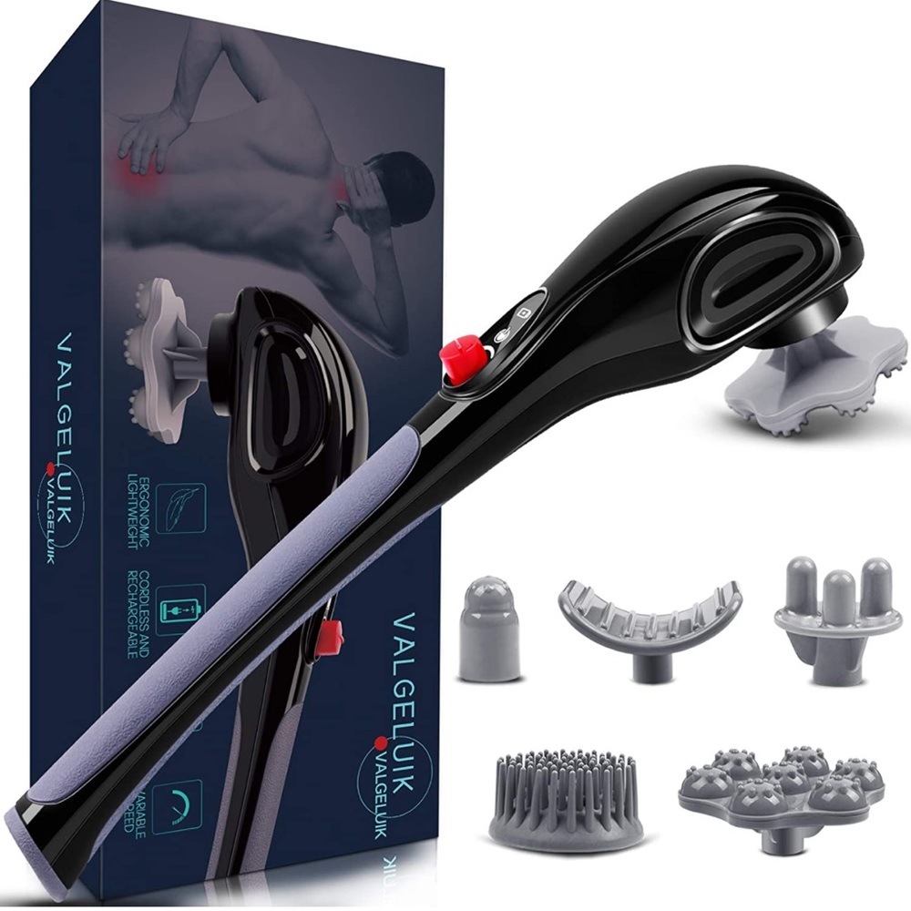 Back Massager Handheld Cordless,Deep Tissue Massage Electric Percussion Massager